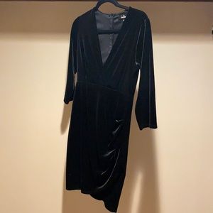 Lulu’s Black Velvet Dress